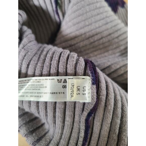 Free People Floral Knit Square Neckline Fairy Whimsygoth Bodysuit - Picture 8 of 9